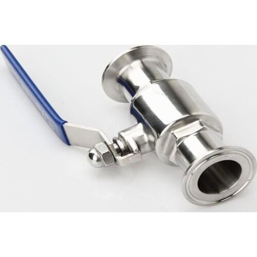 1" 25mm 304 Stainless Steel Sanitary Ball Valve 1.5" Tri Clamp Ferrule Type For Homebrew Diary Product