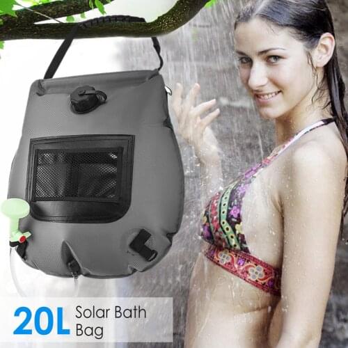 20L Portable Camping Shower Bag Solar Shower Bag Storage Container Bags For Travel Beach Camping Outdoor Hiking Picnic