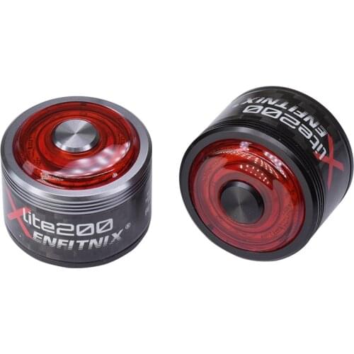 New Xlite200 Smart Bicycle Tail Light Automatic Brake Rear Light Carbon Fiber Lightweight Ultra Bright Led Warning Night Light