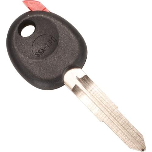 Kutery Transponder Key Shell For Ssangyong Kyron Actyon With Uncut Blank Blade Remote Case Fob Cover Replacement