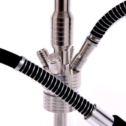 2Pcs Hookah Shisha Silicone Hose Stainless Steel Spring For Chicha Pipe Sheesha Tobacco Cigarette Smoking Accessories Narguile