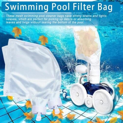 Portable 2Pcs Great All Purpose Pool Filter Bags Lightweight Filter Bags Fine Workmanship