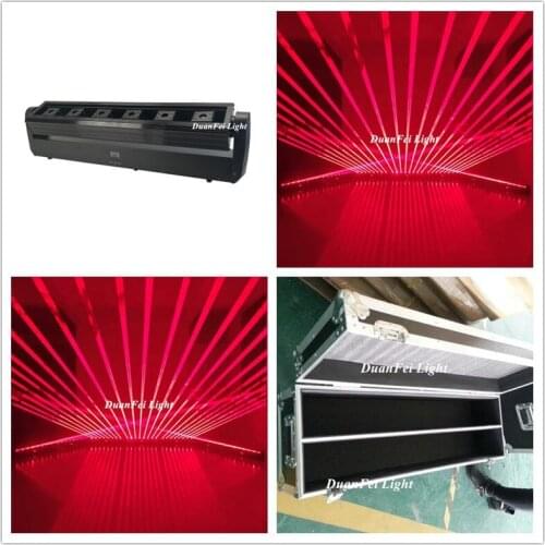 2pcs with flycase rgb laser moving head bar dj laser bar beam rgb 3in1 dmx moving head laser bar light