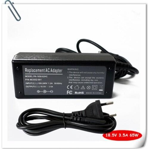 65W 18.5V 3.5A Replacement AC Adapter For HP DV3 DV4 DV5 DV6 DV7 DV3Z DV4Z DV5Z DV6Z DV7Z Laptop Charger Power Supply Cord