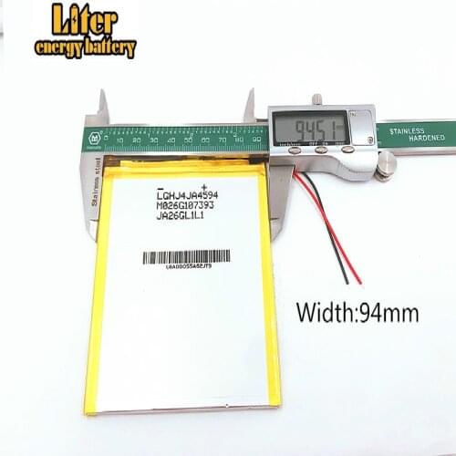 Best battery brand 4594105 3.7V 6000mAh Tablet update Battery For Tablet SmartQ T20 A86 Dual Core P85 U35GT DUAL C