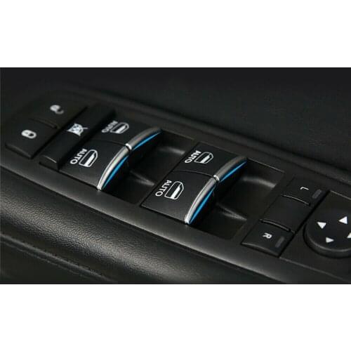 Car Sequin Decor Window Button Fits For Jeep Grand Cherokee Interior Parts 7* Accessory