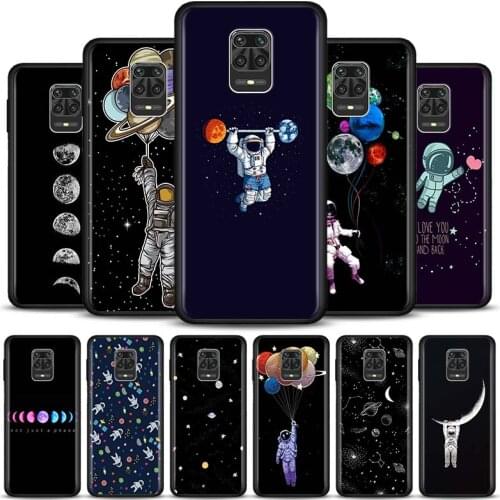 Case For Xiaomi Redmi Note 10 Pro Max 5G 9 9S 9Pro Cover For Redmi K40 Pro Plus 9 Power 9T Space Moon
