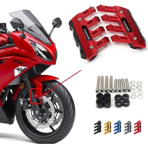 For Kawasaki ER6F ER 6F Motorcycle Mudguard Front Fork Protector Guard Block Front Fender Anti-fall Slider Accessories