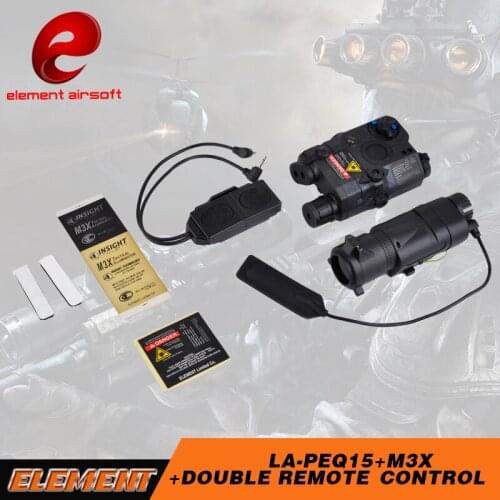 Element Airsoft Flashlight Tactical PEQ 15 IR Red Laser Airsoft M3X Flashlight For Hunting Gun Laser Weapon Light PEQ 15 EX423