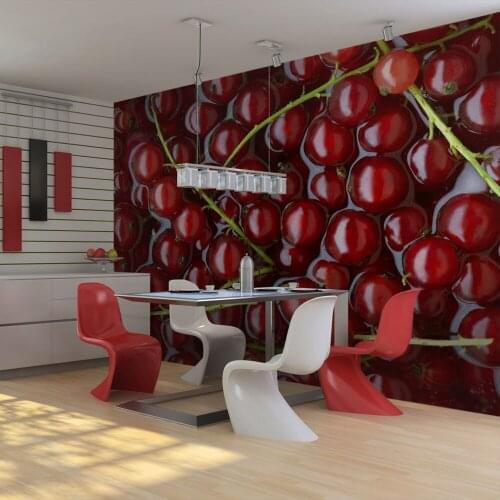 Water Wall mural-currant wet from a mirror-300x231 cm