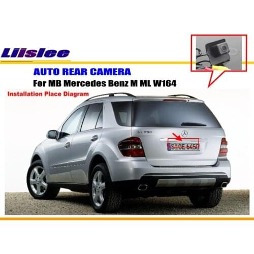 Rear View Reverse Camera For Mercedes Benz M ML W164 Backup Parking Camera HD CCD RCA NTST PAL / Reverse Hole OEM