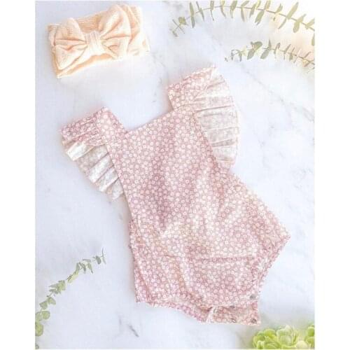 Pudcoco 0-24M Romper Baby Girls Infant Kids Toddler Sleeveless Daisy Floral Print Summer New Fashion Jumpsuit Casual New Leotard