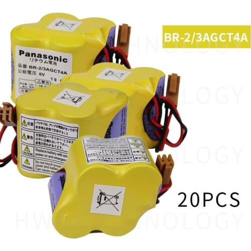 20pack HOT NEW BR-2/3AGCT4A 6v battery PLC BR-2/3AGCT4A lithium-ion batteries with Brown belt hook plug free shipping
