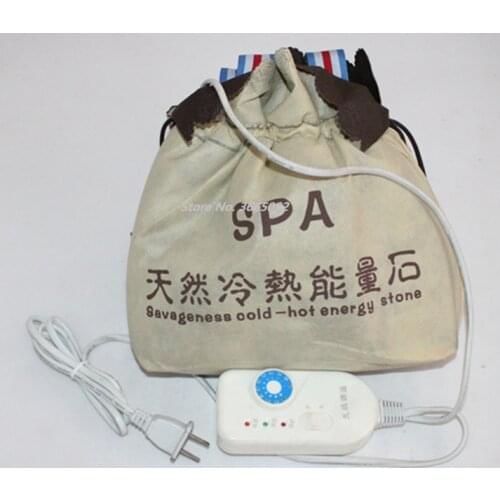 Stone massage Heater bag 220V electric heating bag for hot energy lava volcanic stone spa massage, heater bag and stones choose