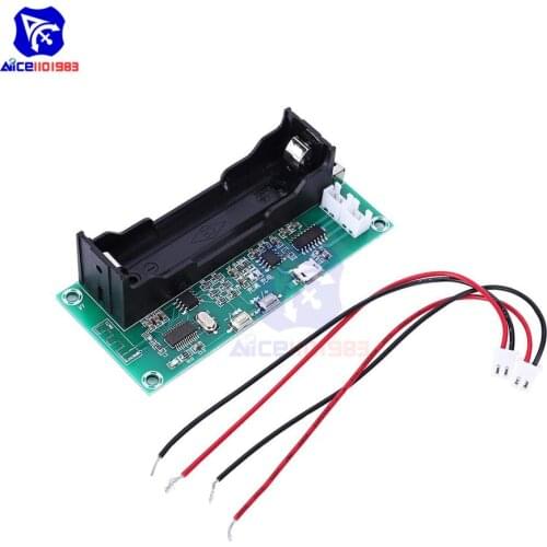 Diymore PAM8403 Bluetooth 5.0 Amplifier Board Dual Channel 3Wx2 Stereo Digital Audio Amplifier Module 18650 Battery Power Supply