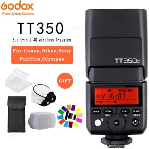 Godox TT350C TT350S TT350N TT350O TT350F TT350P Mini Portable Flash TTL HSS Speedlite For Sony Nikon Canon Olympus Fuji Pentax