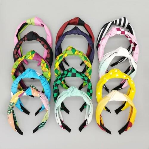 1 Pcs New Anime Demon Slayer Cosplay Hairband Nezuko Zenitsu Tanjirou Makomo Tamayo Headband Hair Accessories Costume Girl Toys
