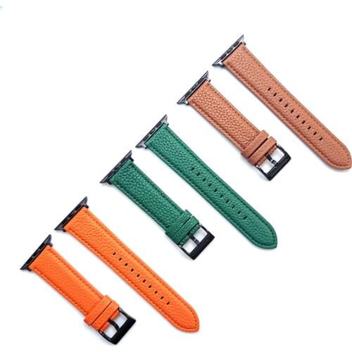 Leather Bands For Apple Watch Series 6 SE 5 4 44mm 40mm Band Watchband For iWatch 42mm 38mm Wriststrap Belt Replace Bracelet