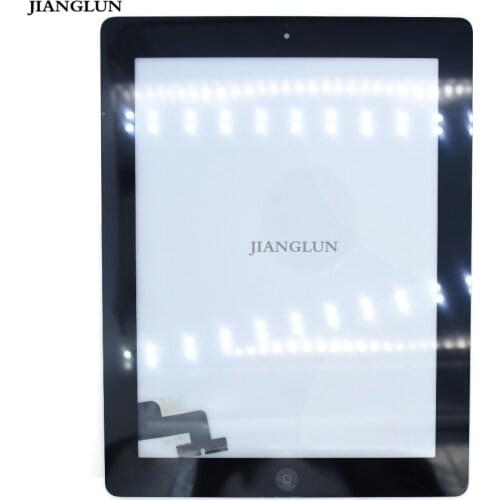 JIANGLUN LCD Touch Screen Digitizer with Home Button For Apple iPad 2 A1395 Black White