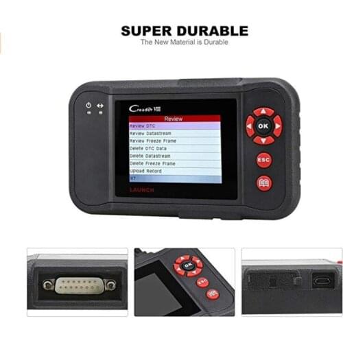 LAUNCH X431 obd2 code reader Scanner Creader VIII 8 Auto diagnostic Tool for ENG/ABS/SRS/AT+Oil/EPB/SAS reset free update CRP129