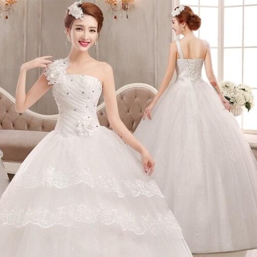 Wedding dress 2019 autumn new bridal bra large size thin wedding Korean style tie wedding dress nun