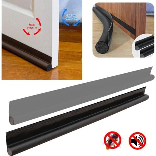 Door Bottom Seal Strip Stopper Guard Wind Dust Weather Stripping Burlete Puerta Casa Soundproof Tape Gap Sealer Protector