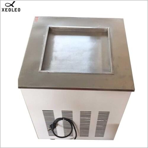 XEOLEO Single Square Pot Roll Ice cream maker 33cm Pot Roll Ice machine 1600W Ice Frier Fry Yogurt machine Ice cream Frying
