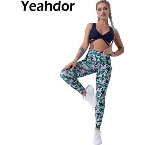 2021 Women Summer Clothes Set Yoga Suit Sportwear Sleeveless Halter Deep V-neck Crop Tank Padded Top with High Waist Pants Set