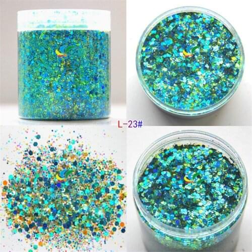 1pack Nail Flake Glitters 28 Colors Holographic Nail Flakes Glitter Gel Sequins 0.02mm 50G/PACK Glitter Dust Powder Sequin GD829