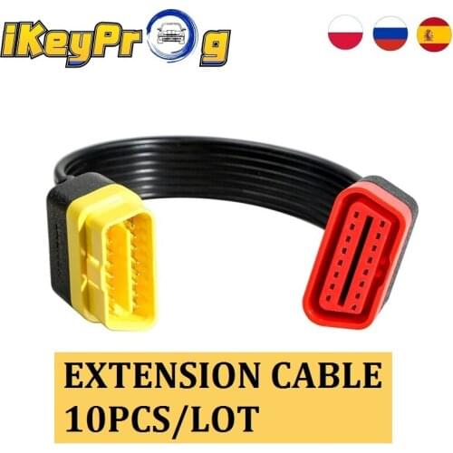 16pin Extension Cable 10PCS/LOT FOR LAUNCH EasyDiag 3.0/easydiag 2.0 plus 16PIN OBDII Connector Cable Adatper