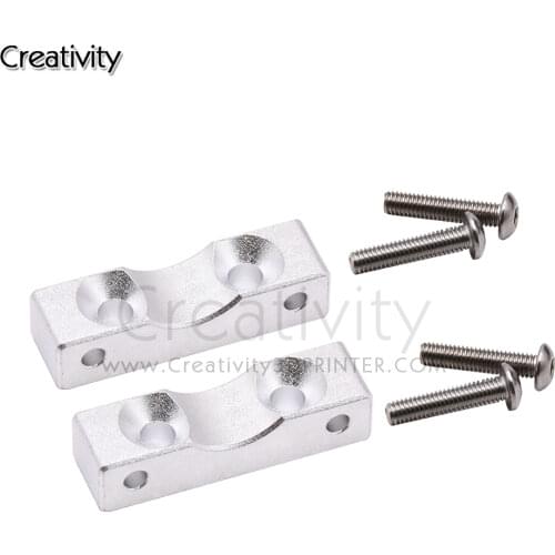 2 Sets Aluminum Alloy Z axis Stepper Motor Mount with Screw Nuts for Ender-3/Ender-3S/Ender-3pro/CR-10 Series Upgrade Kit