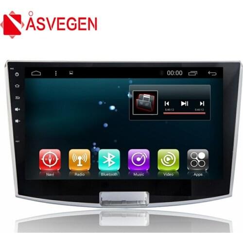 Asvegen 10.2'' Android 7.1 Quad Core Car Bluetooth Multimedia Stereo Player GPS Navigation For Volkswagen Magotan 2007-2016
