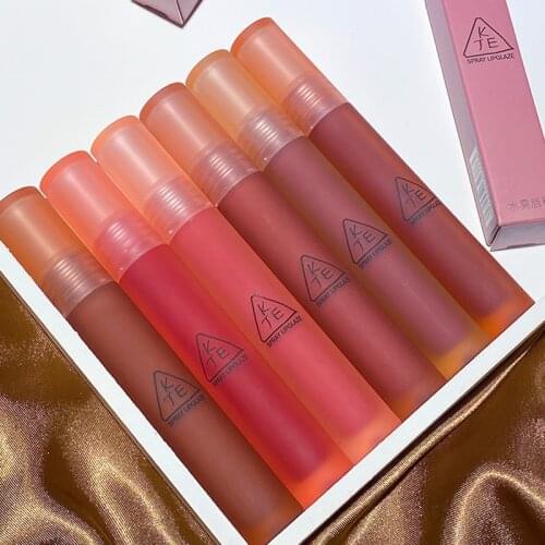 Juice Velvet Lip Glaze Mirror Water Gloss Lip Glaze Matte Waterproof Non Stick Cup Lipstick Makeup Long Lasting Lip Tint TSLM1