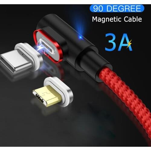 Fast Micro Usb Type C Cable Quick Charge 3.0 Magnet Charger Magnetic Cable Typec 2M for Xiaomi Mi9 Samsung Galaxy S20 Ultra Plus