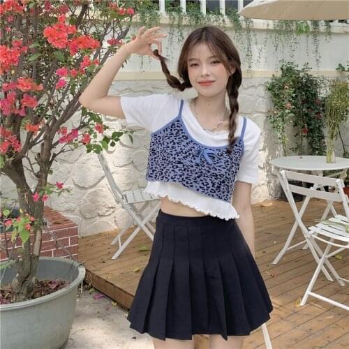 Tank Top Women Sexy Leopard Camisole Ladies Summer New Slim Fit Design Short Top