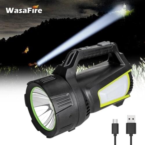 Powerful Flashlight 3 Switch Mode High Power Led Flashlights Waterproof Portable Led Flashlight Rechargeable Outdoor Flashlight