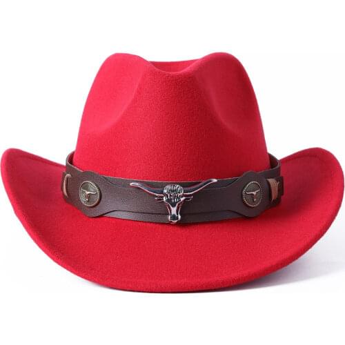 Mens cowboy hats accessories horns jazz top hats ladies mens curly womens fedora jazz hats knight hats large ethnic Panama