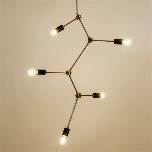 New Style Living Room Chandelier Simple Cafe Clothing Store Upscale Restaurant Light Nordic Postmodern Lamp Free Shipping