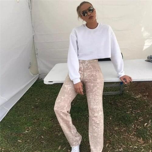 Autumn And Winter New Sweatshirt Solid Color Long Sleeve Versatile Simple Short Pullover Sweatshirt En