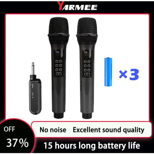 YARMEE Multi functional Wireless Microphone Professional For Singing Recording Meeting K Song