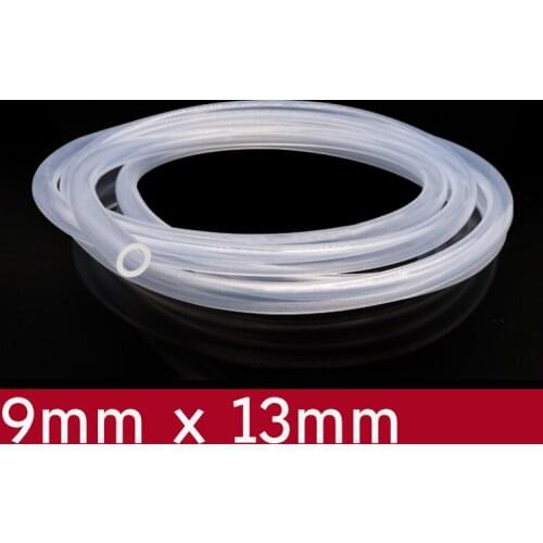 Transparent Flexible Silicone Tube ID 9mm x 13mm OD Food Grade Non-toxic Drink Water Rubber Hose Milk Beer Soft Pipe Connect