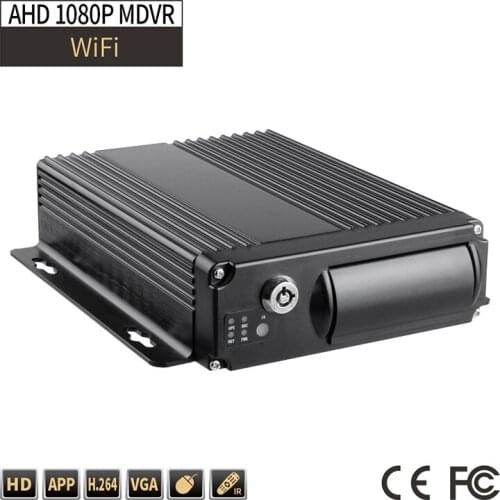 WIFI Remote Monitor,4ch 1080P Truck DVR Security,24H Cycle Recording Support Iphone/Andriod Delayed Shutdown for Vehicle,8-36V