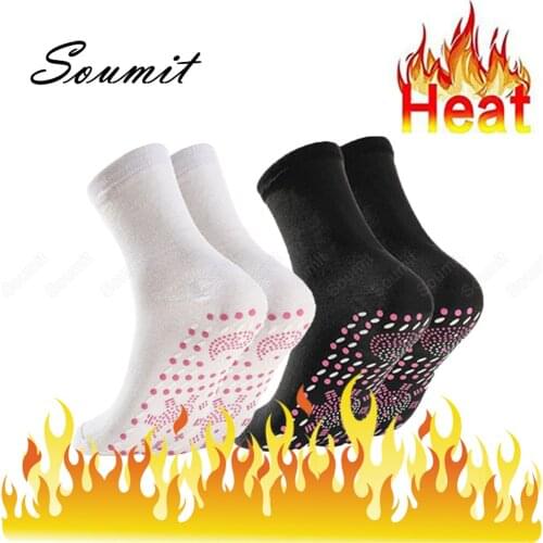 Self-heating Magnetic Socks Insoles for Women Men Winter Self Heated Socks Foot Care Massage Therapy Comfortable Sport Sock Pads