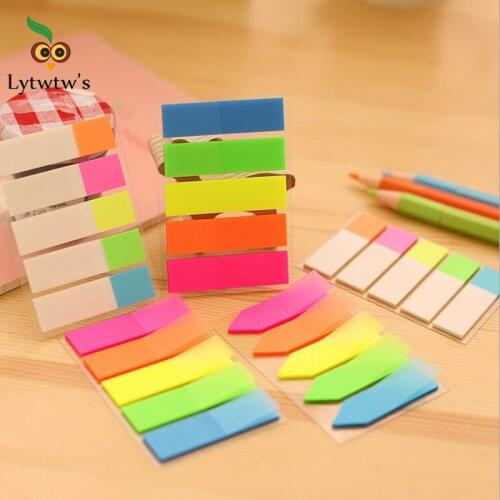 Cute Sticky Notes Adhesive Office School Supply Scratch Stationery Rainbow Memo Pad Index Notepad Sketchbook Planner