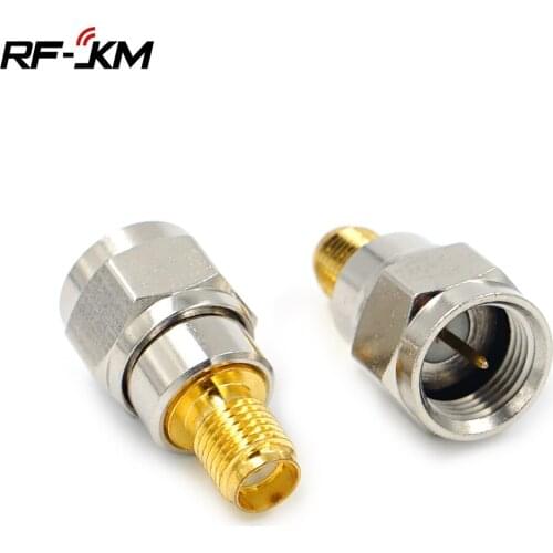 SMA Female to F Type Male RF Antenna Cable Connector Coax Adapter