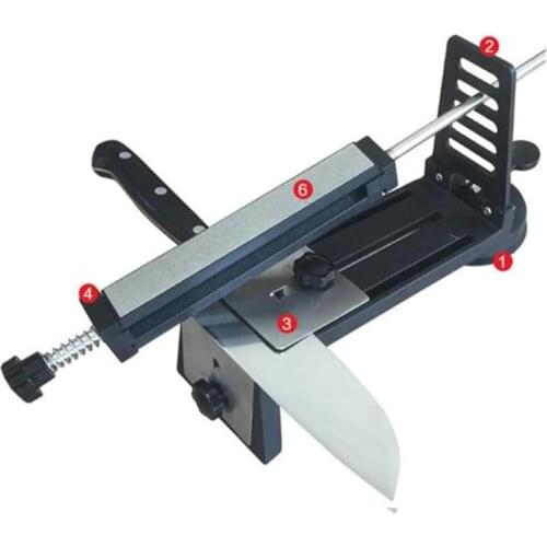 Knife Sharpener Professianal Fix-angle Kitchen Knife Sharpener System 4pcs Sharpening Stone Whetstones Knives Sharpening Machine