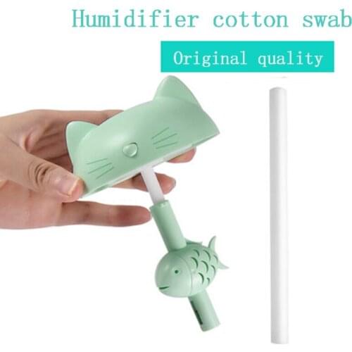 10 Pieces 8mm*130mm Humidifiers Filters Cotton Swab for USB Air Ultrasonic Humidifier Aroma Diffuser Replace Parts Can Be Cut