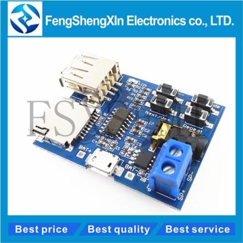 1pcs TF card U disk MP3 Format decoder board module amplifier decoding audio Player