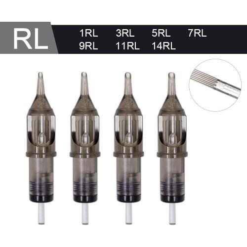 Round Liner Tattoo Cartridge Needles 0.25/0.3/0.35MM RL Disposable Sterilized Tattoo Needle for Eyebrow Tattoo Pen Machine