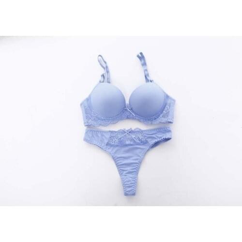 2021 Girls Fashion Lace Intimate Set Bra & Brief Sets Young Girl Underwear Thin Comfortable Bra Thong Set